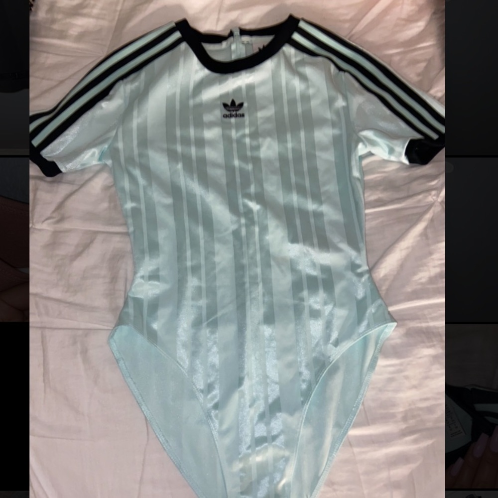 Adidas mint body suit top